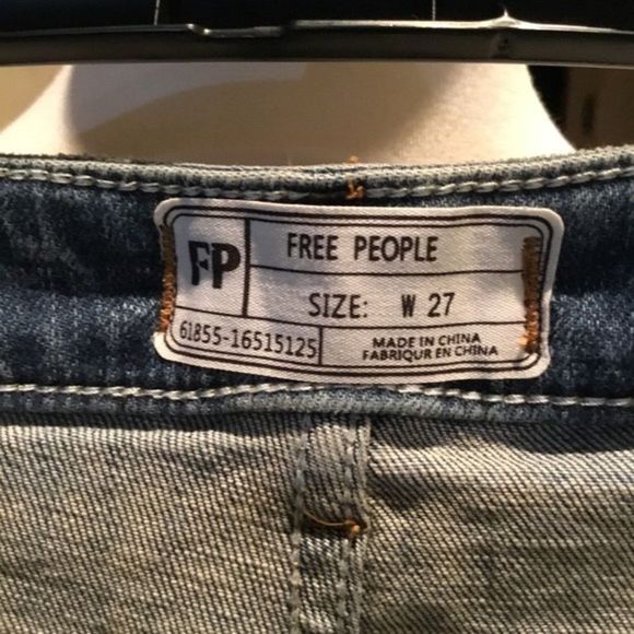 Free People Wales Wide Leg SZ 27 Button Fly - Picture 4 of 9